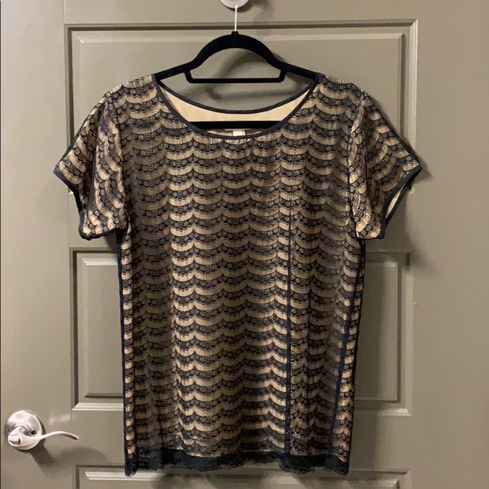 J. Crew Lace Tee